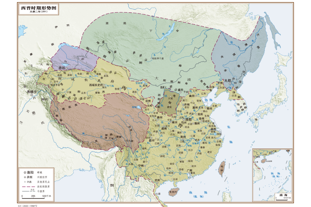 魏晋南北朝时期的地图图片