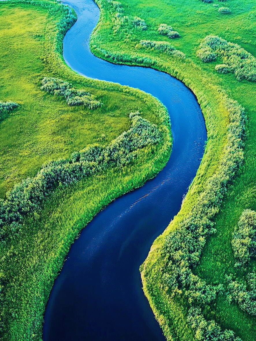 大自然蓝色头像风景