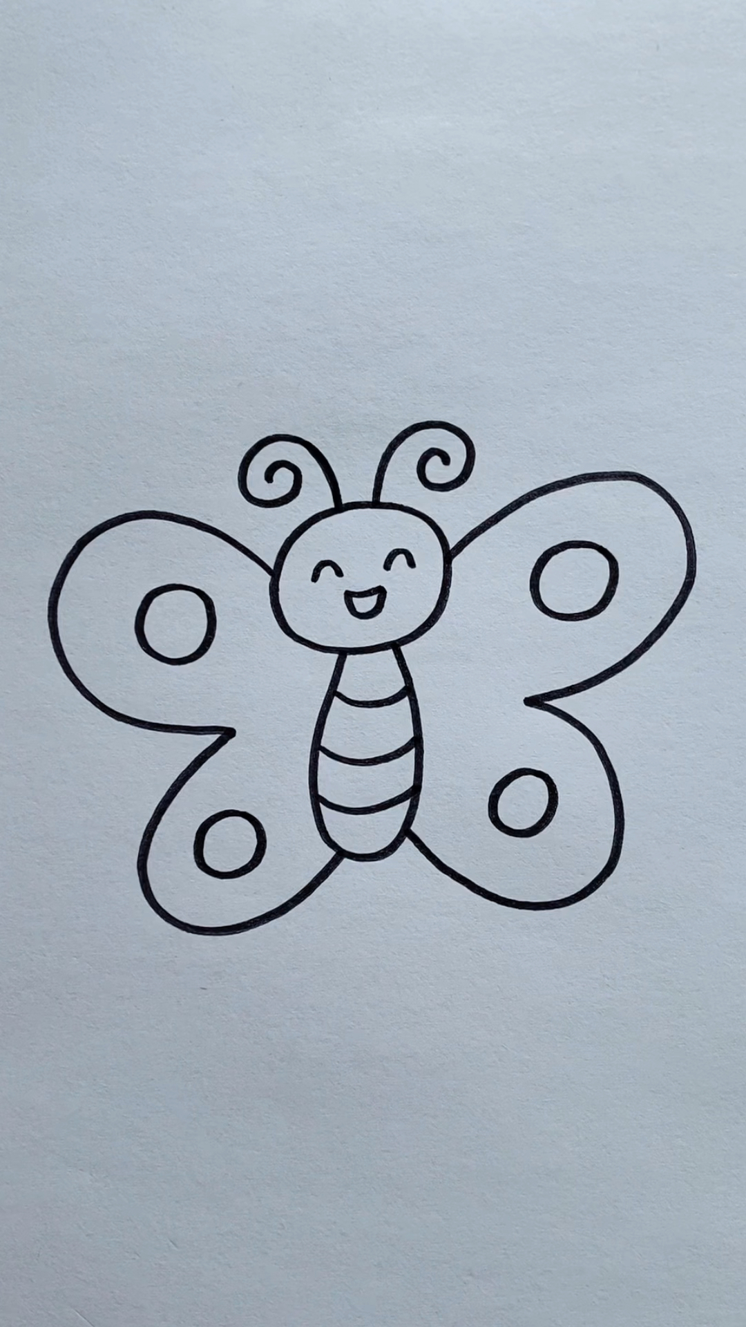 简单画小蝴蝶,一学就会