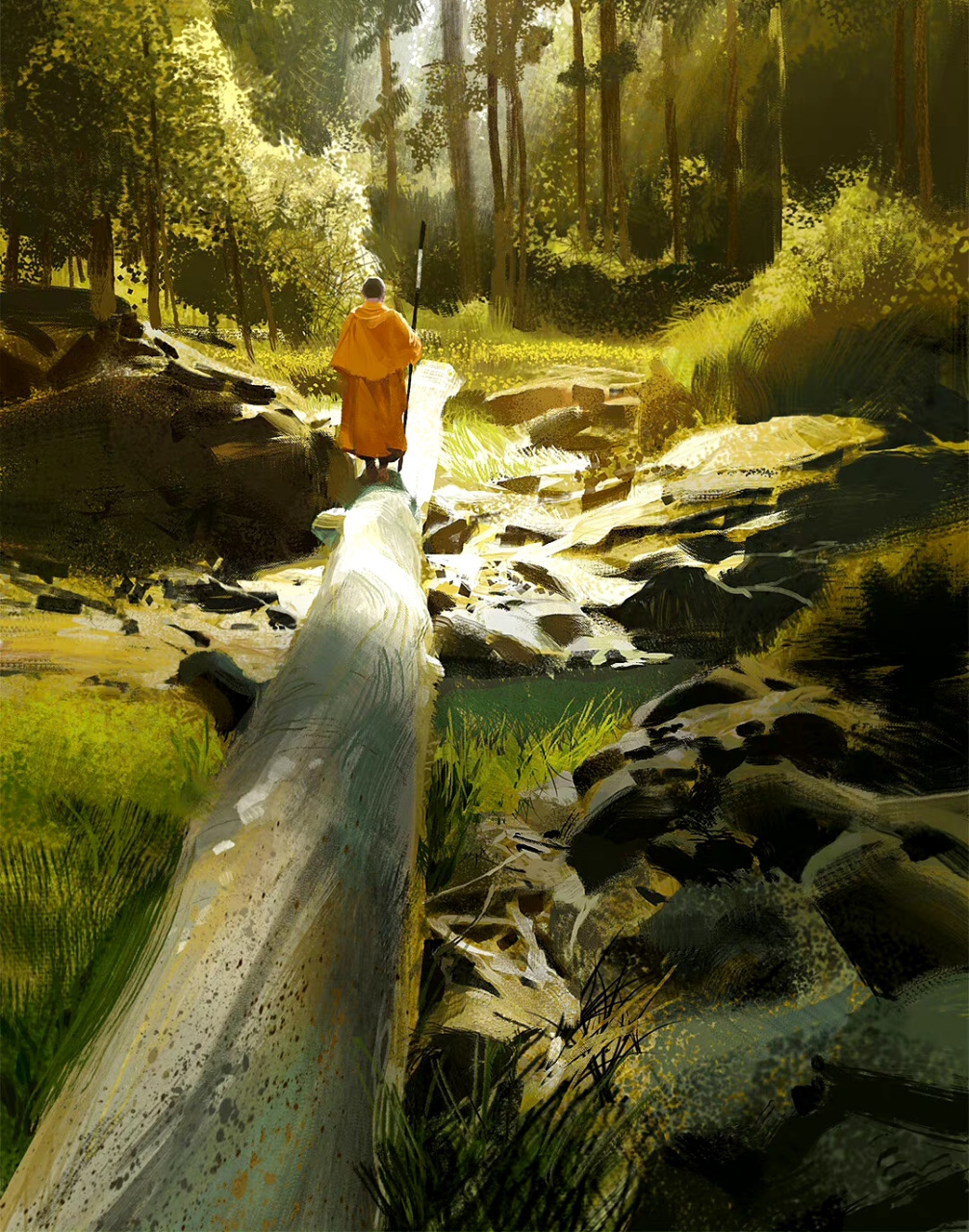 画师john park概念场景作品欣赏,用明快的色彩描绘了人物的冒险旅程