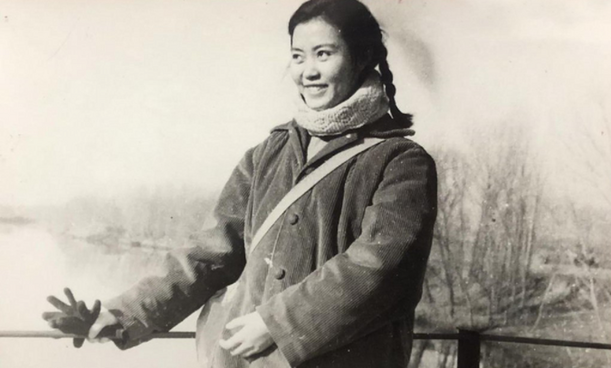 上世纪70年代的女知青,扎着两支小辫子