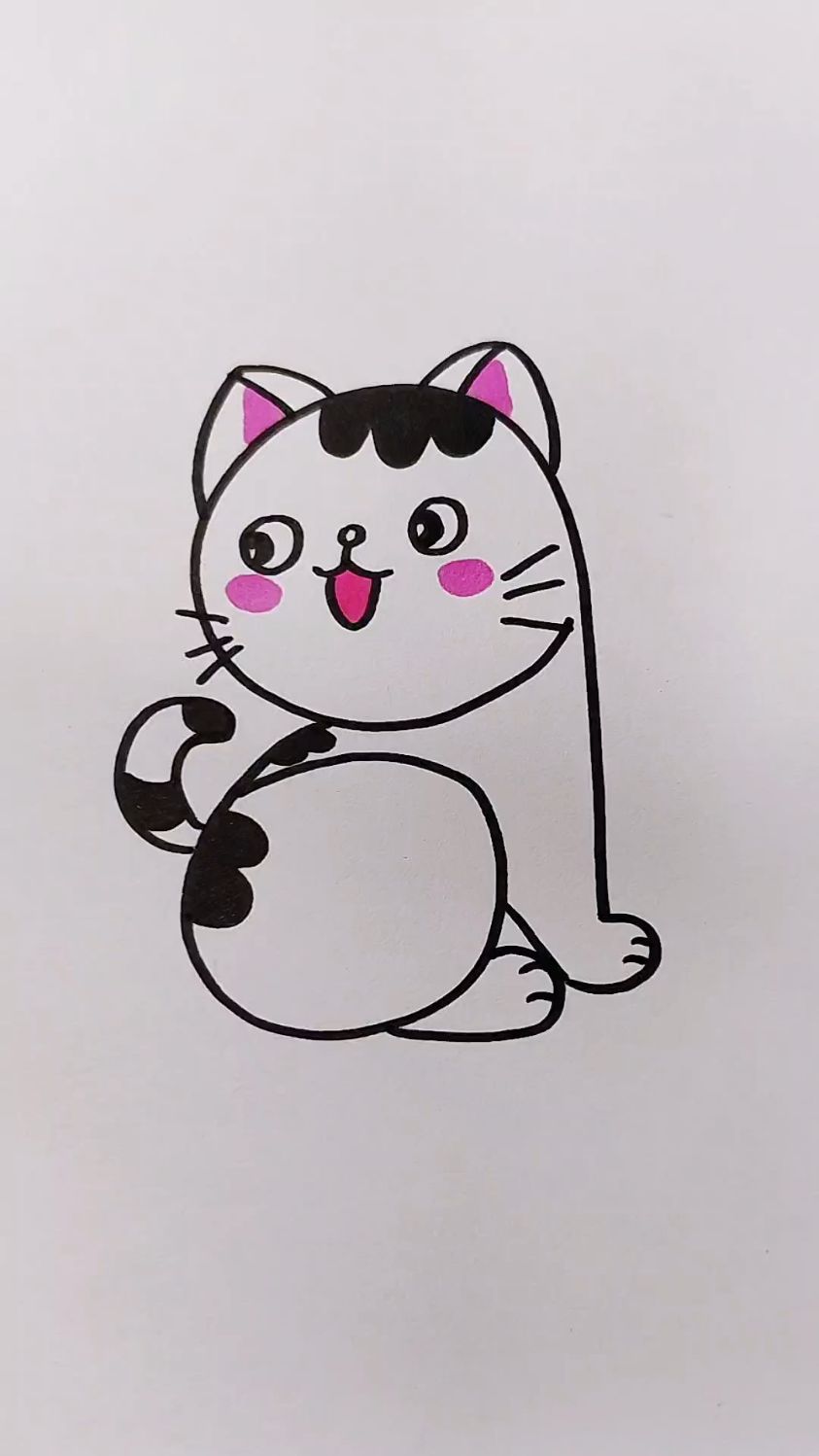 用数字轻松画小猫