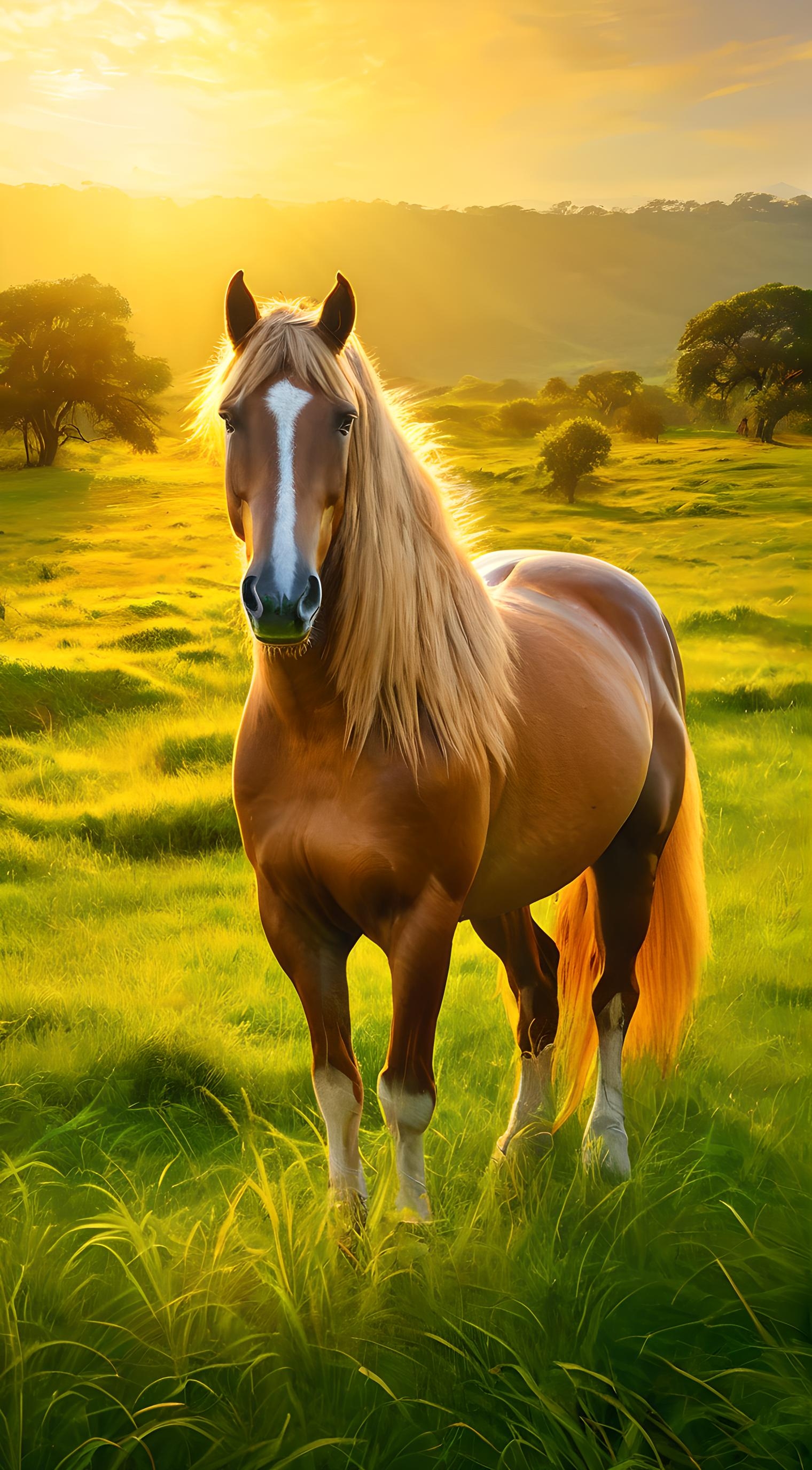 遇见一匹漂亮的骏马,犹如从画里走出来,祝马到成功