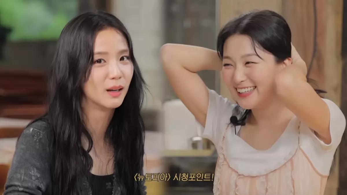 jisoo金智秀当red velvet姜涩琪vlog嘉宾,两人共用同一发廊