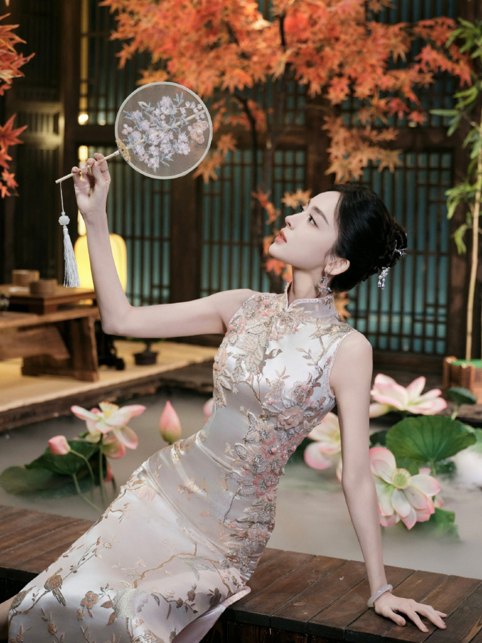 古力娜扎旗袍大片,大气优雅东方美人