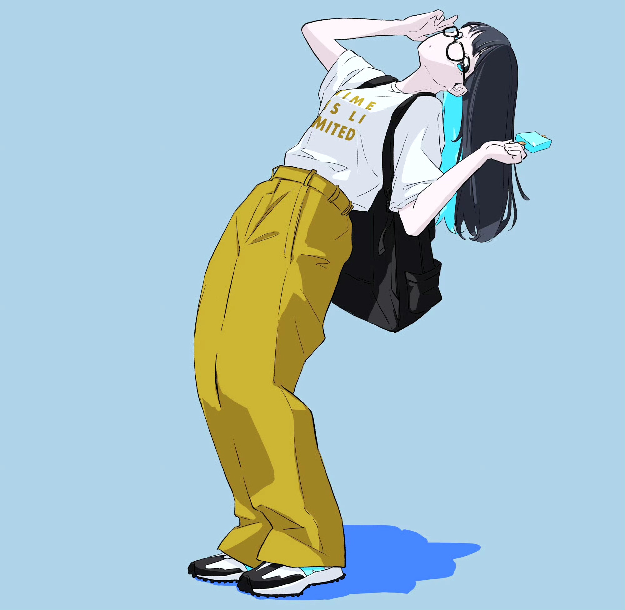 画师mamoru动漫人物插画作品欣赏,描绘了身着不同时尚服饰的的少女