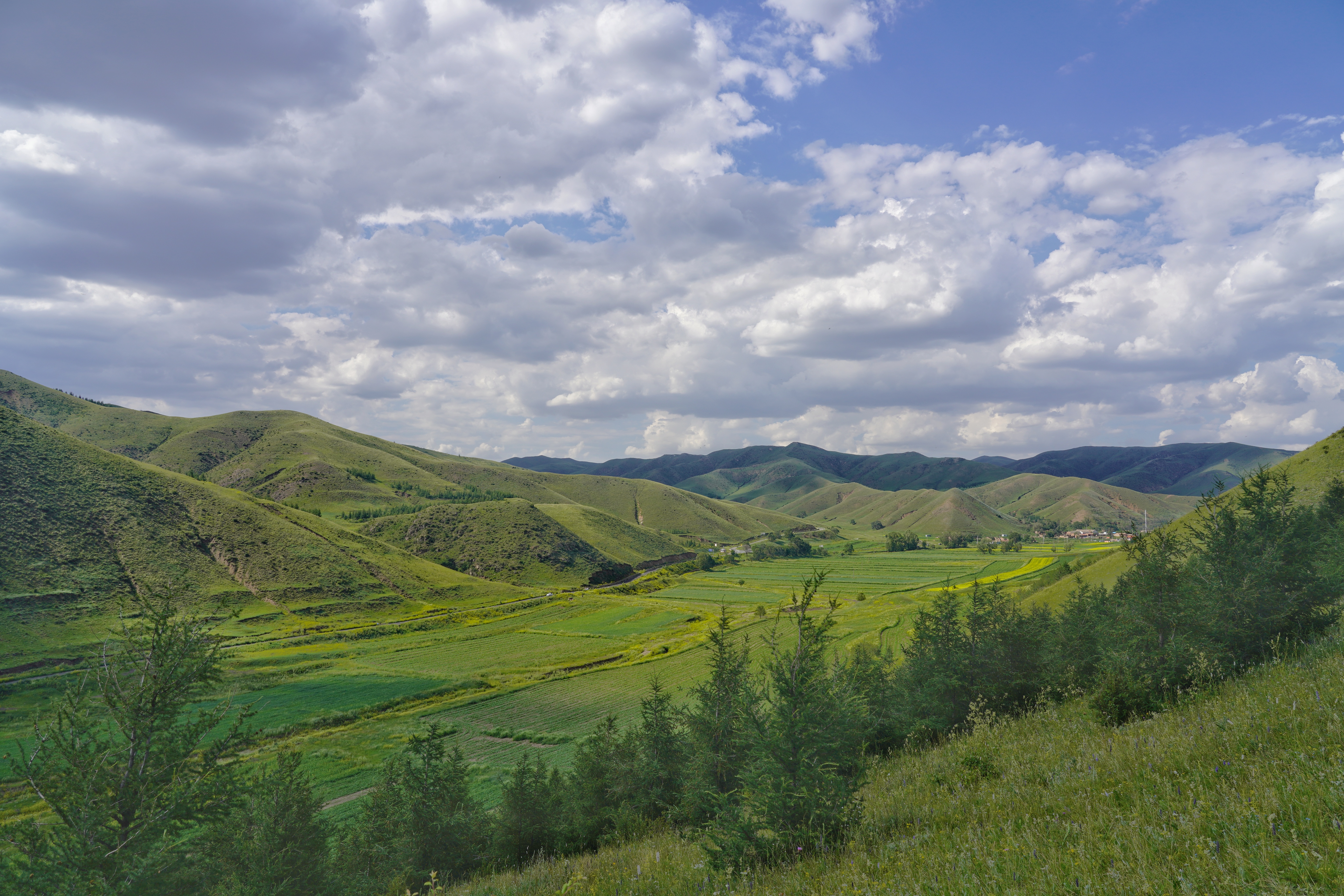 高山美景草原图片