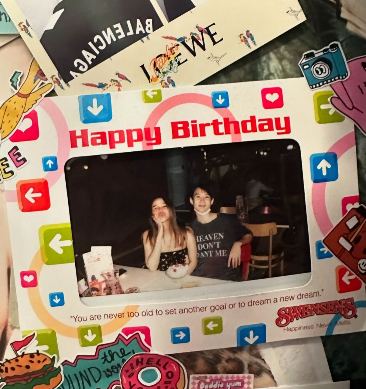 【泰星captain为女友庆祝40岁生日】8月20日是泰国知名女星chompoo好