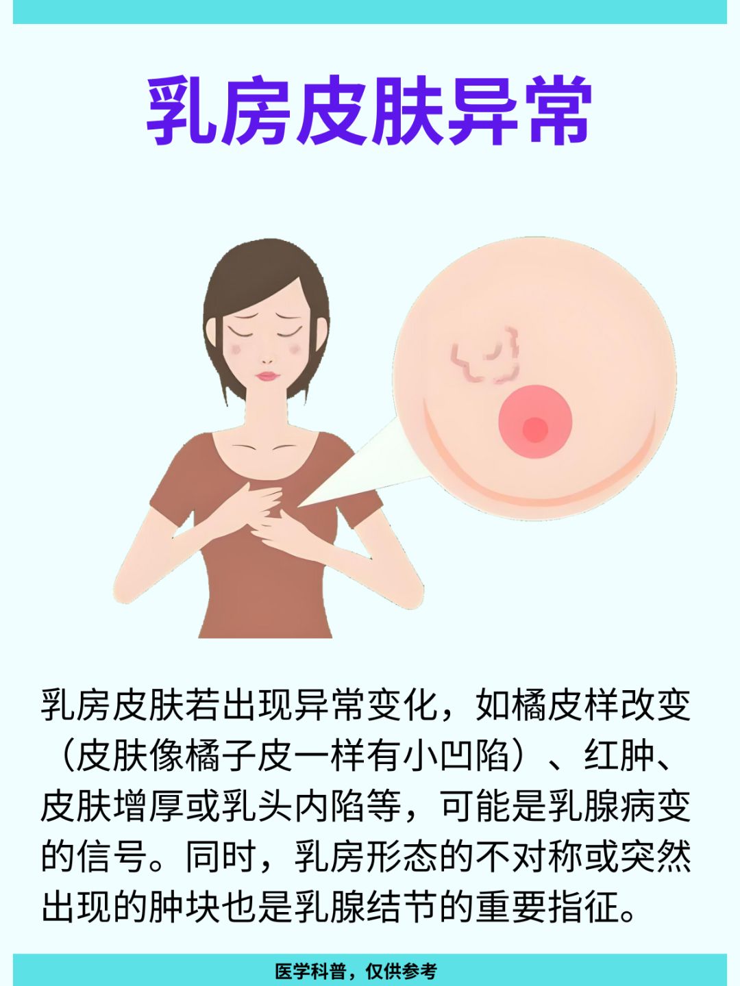 乳腺结节橘皮外观图片