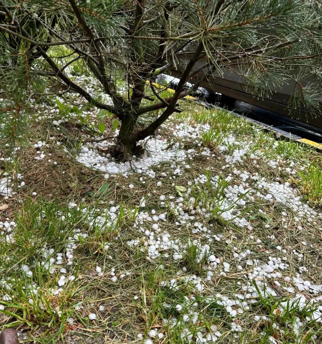 陕西冰雹图片