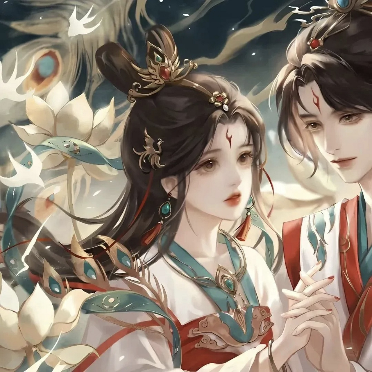 古风情头|繁华经年,我独倾心一人.