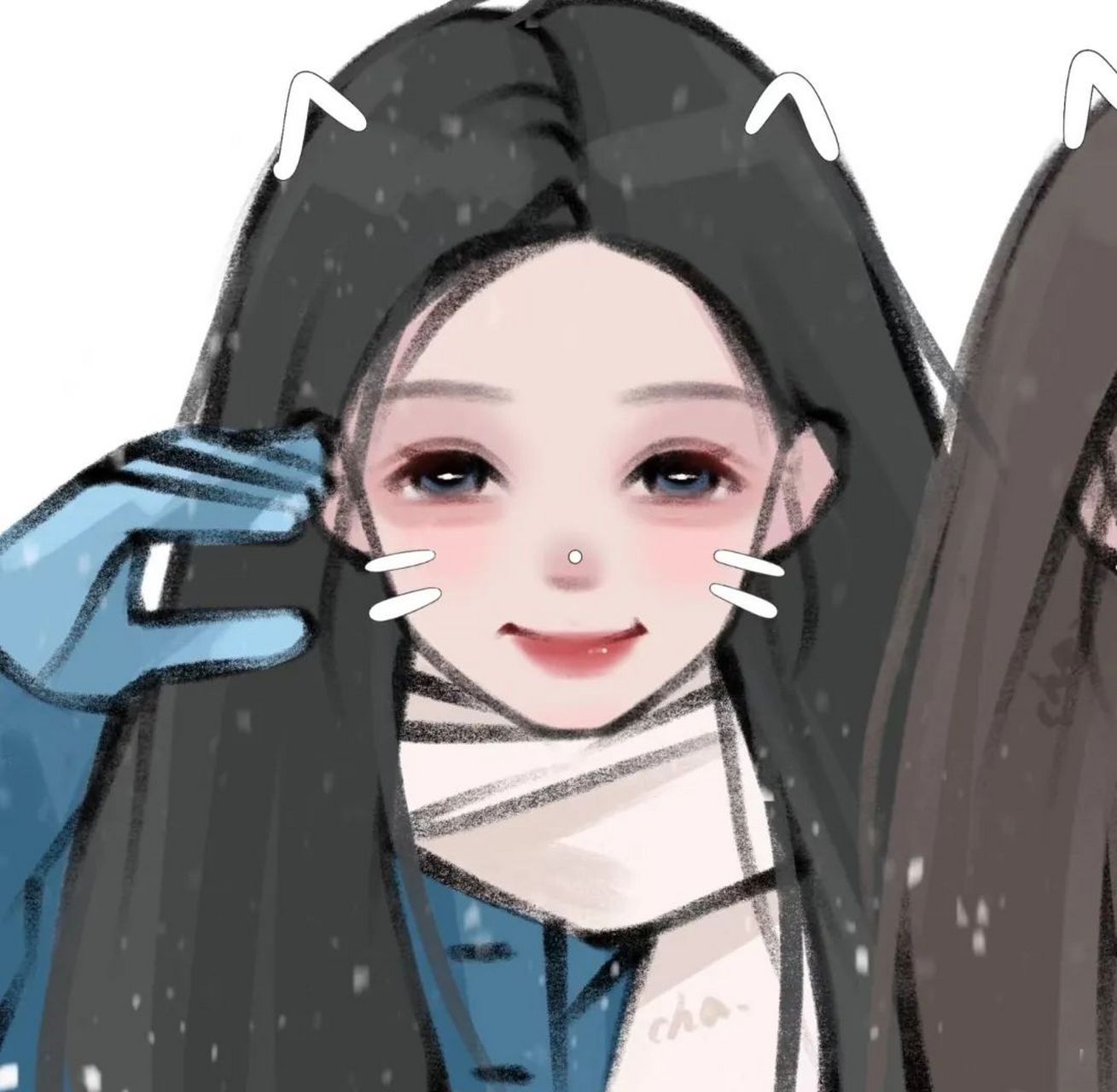 手绘闺蜜头像|好像稍不努力 连快乐都养不起