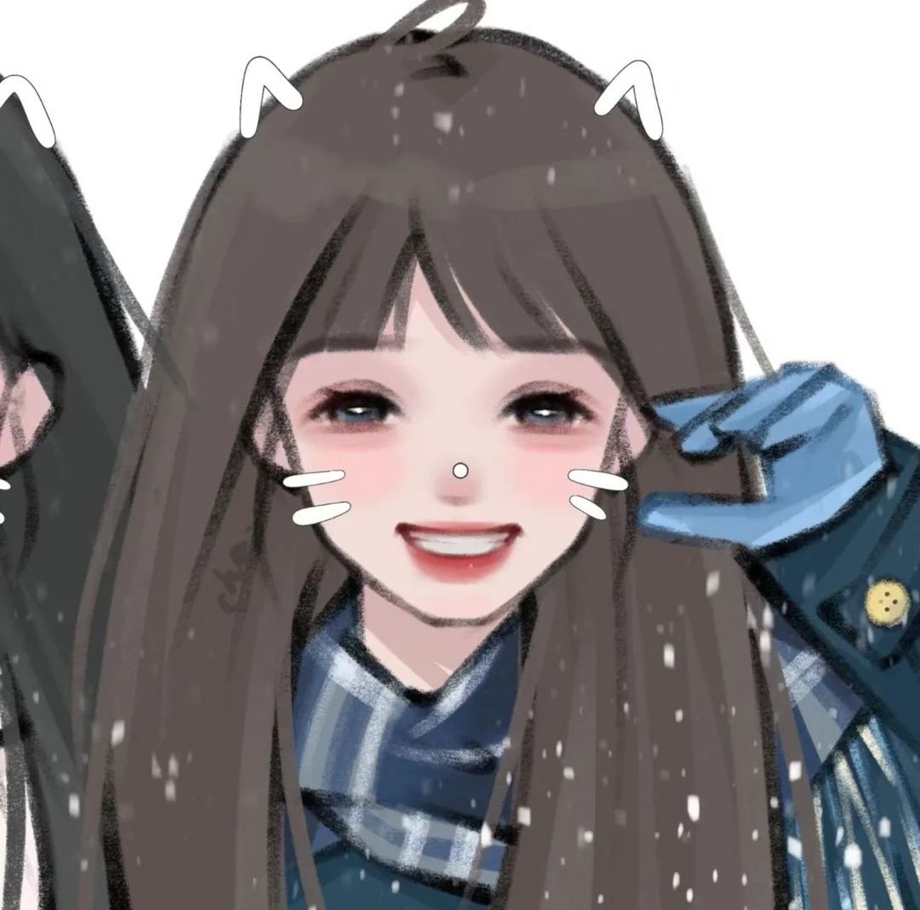 手绘闺蜜头像|好像稍不努力 连快乐都养不起