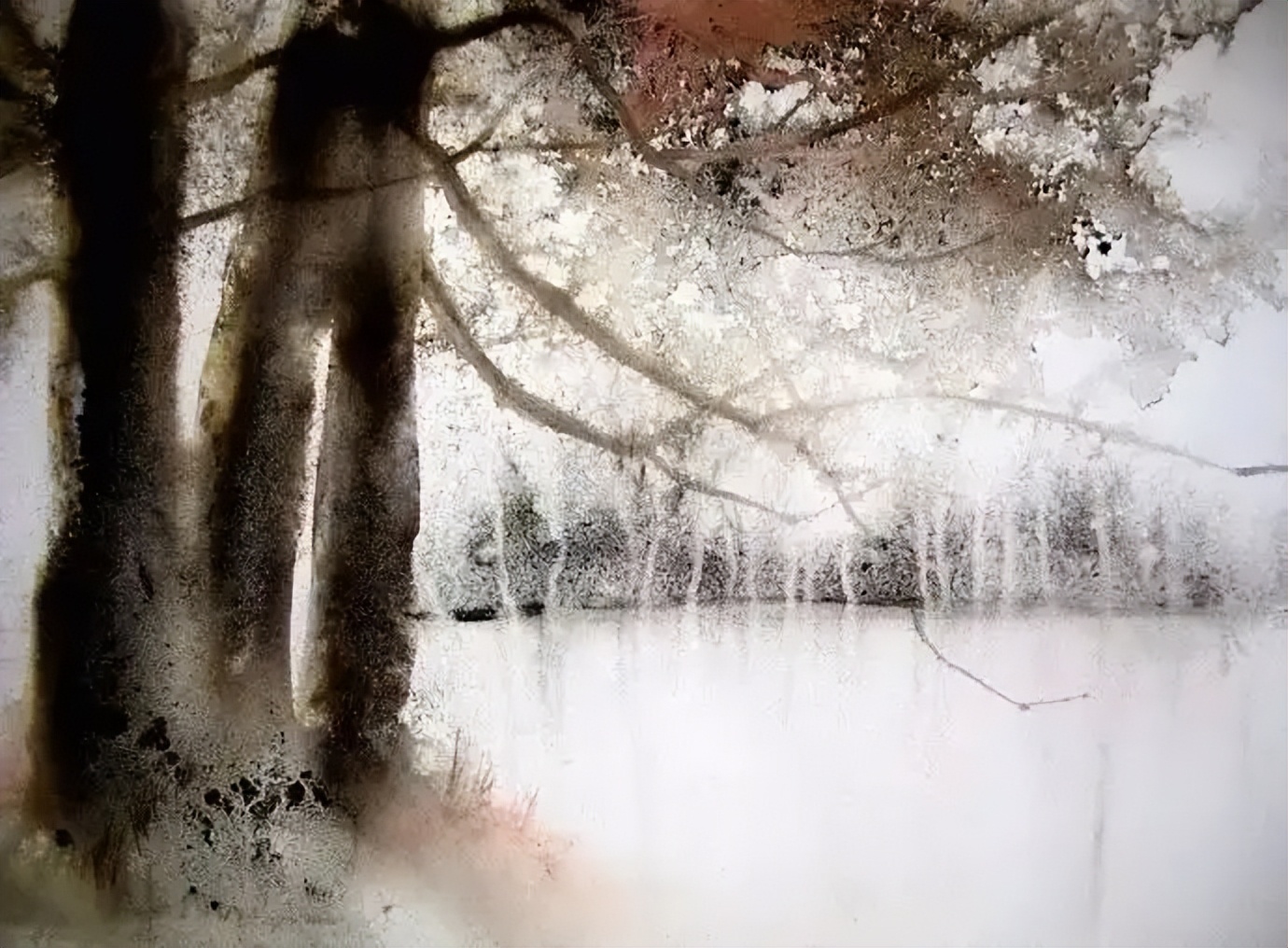 梦幻诗意的水彩湿画法,色彩富有韵律的流动,浪漫极了