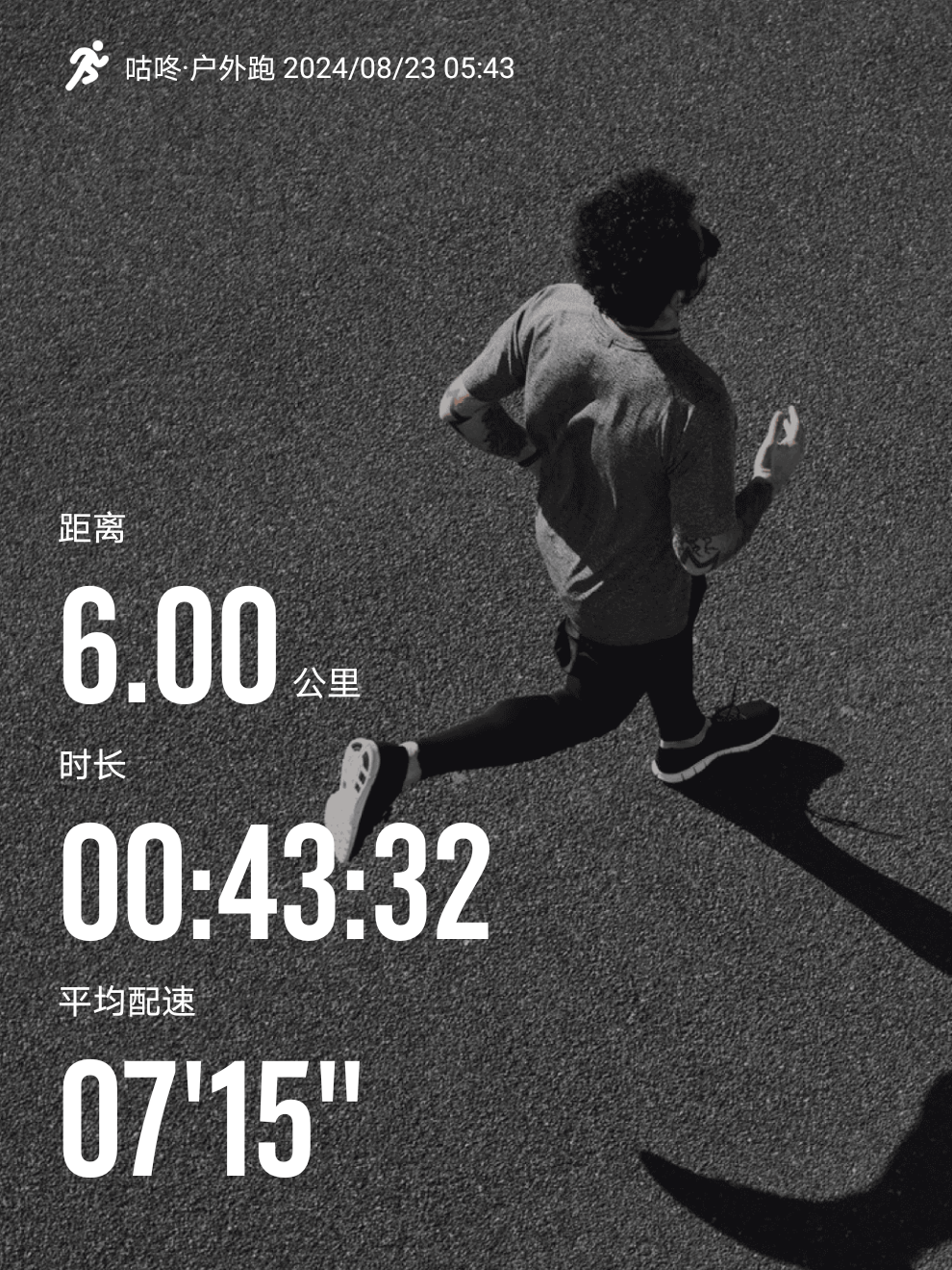 恢复跑步第二天,早上五点多起床,感觉时间还早外面天气也不错,收拾下