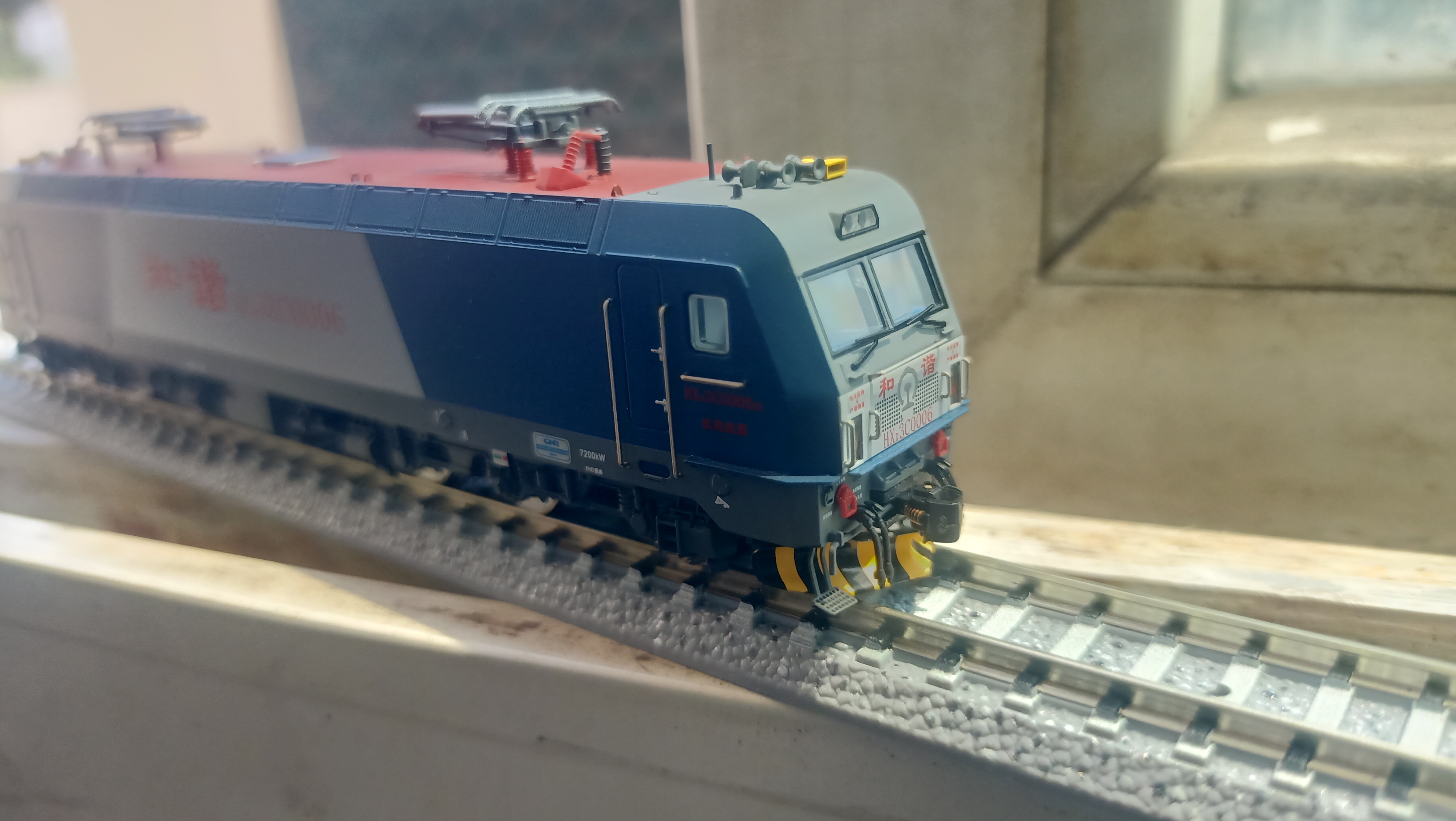 喜提新车,和谐hxd3c电力机车模型一台