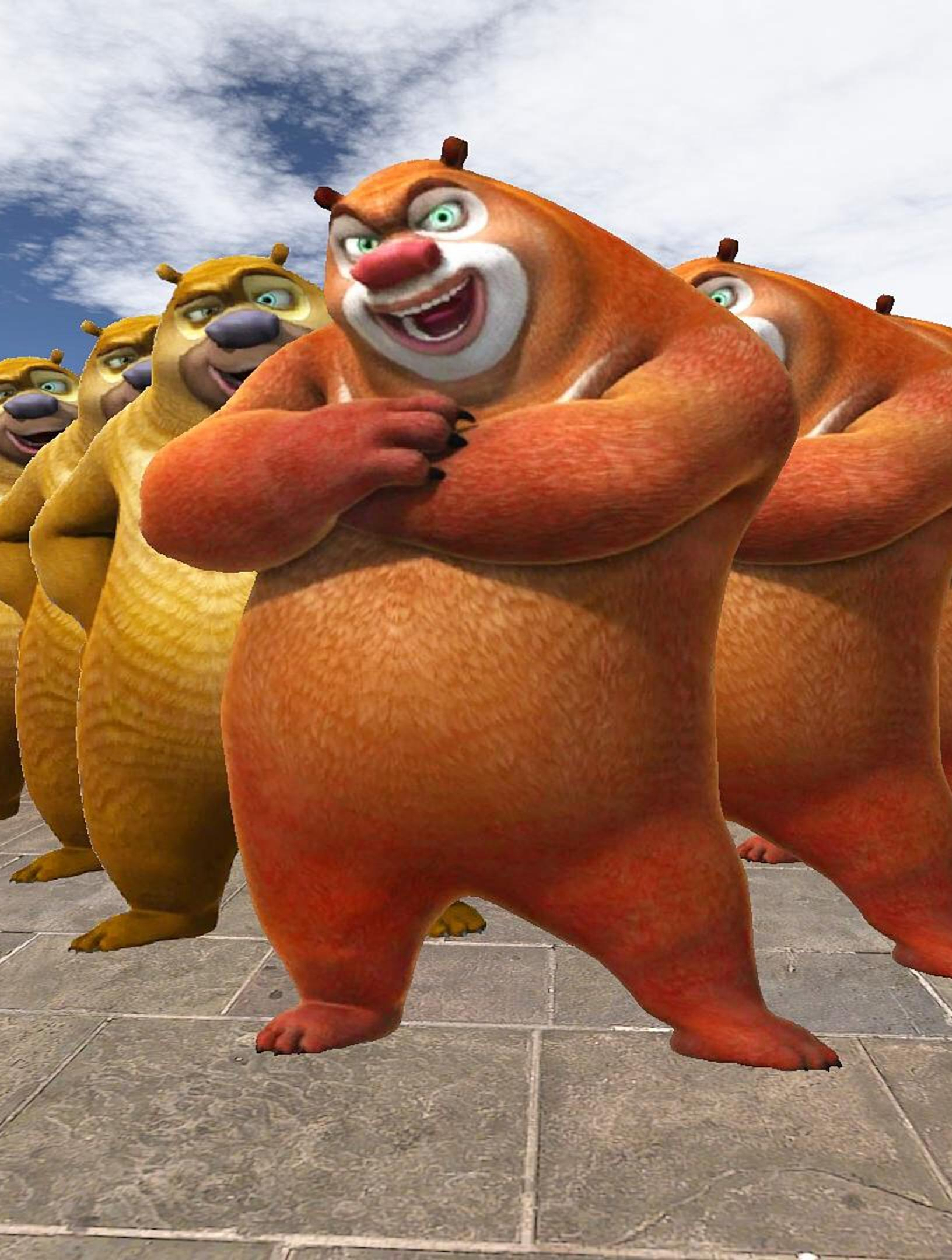 惊险刺激!逃离发疯的熊大熊二!