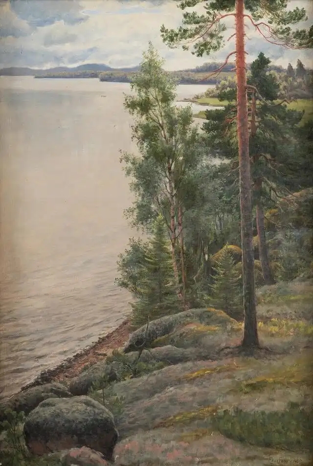 美到脱俗的田园风景油画︱芬兰艺术家felix frang pahlama绘画