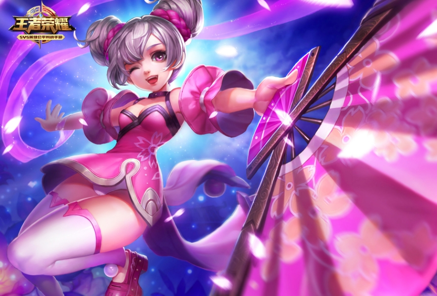 在游戏中,小乔仿佛一位优雅的舞者,轻盈地穿梭于战场边缘,以一记记