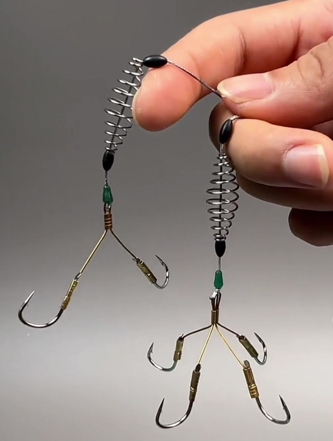 聪明老钓鱼人新研发"三叉马鲢鳙钩",窝里有鱼,新手也能钓大鱼