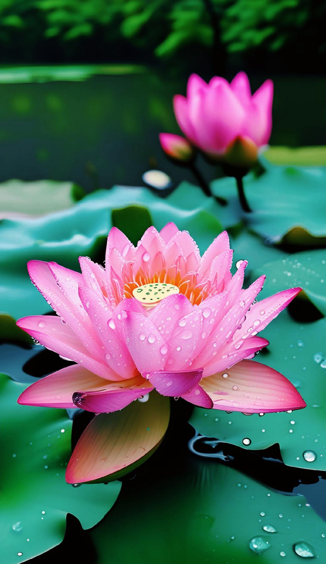 《莲痴自嘲》(新韵) 小名忝列爱莲堂,争奈才疏德不芳.