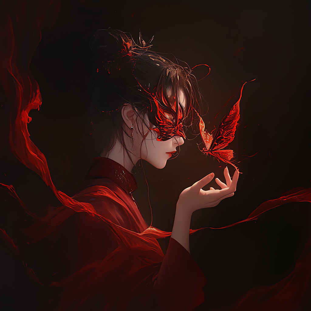 小镇边缘的墓地旁,一片彼岸花海铺展开来,赤红如血,美得惊心动魄