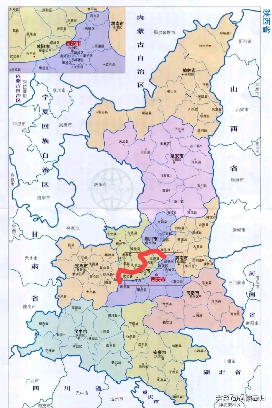 只要将咸阳与西安接壤的县市并入西安,把咸阳的渭城区,秦都区也并入