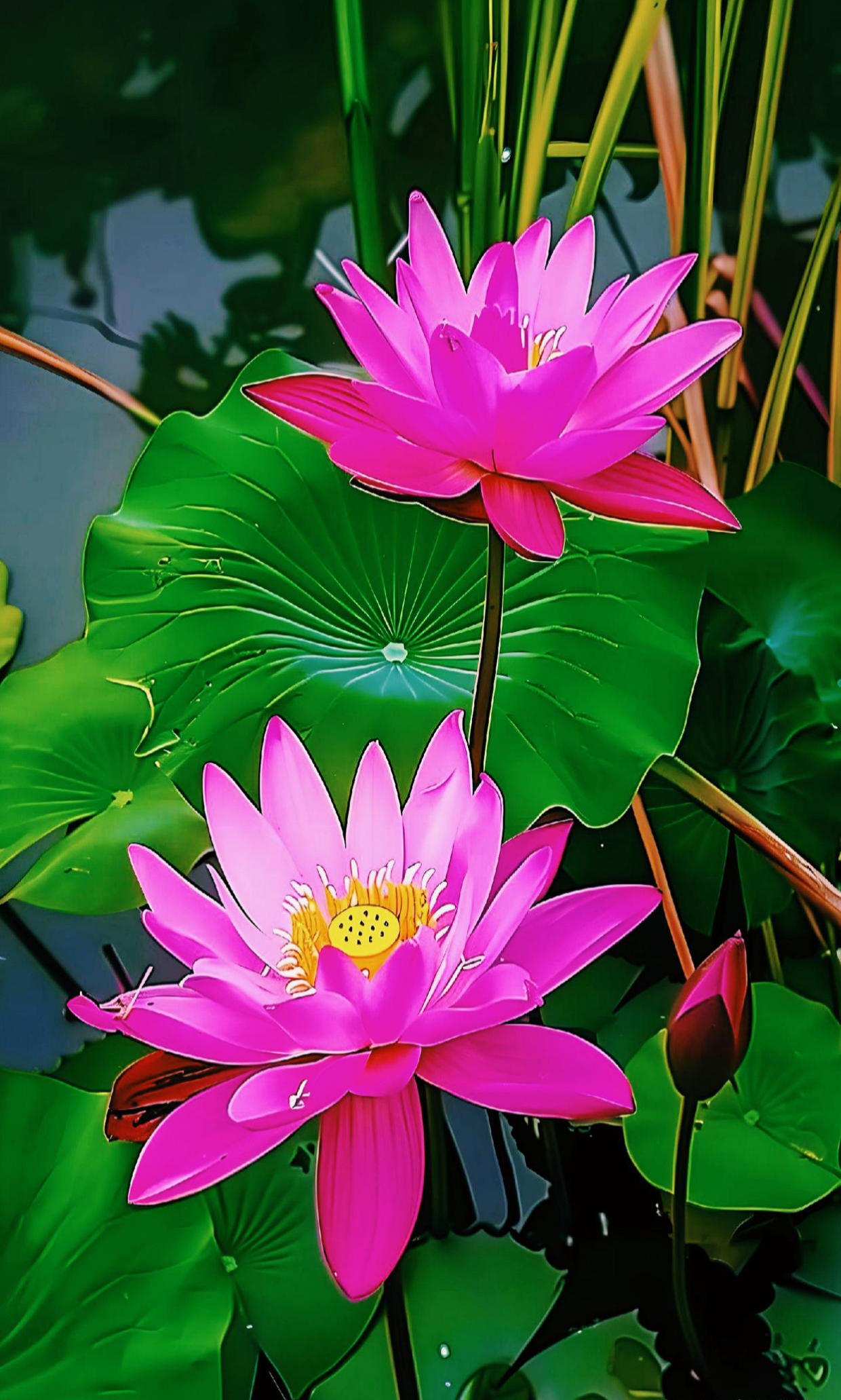 《莲痴自嘲》(新韵) 小名忝列爱莲堂,争奈才疏德不芳.