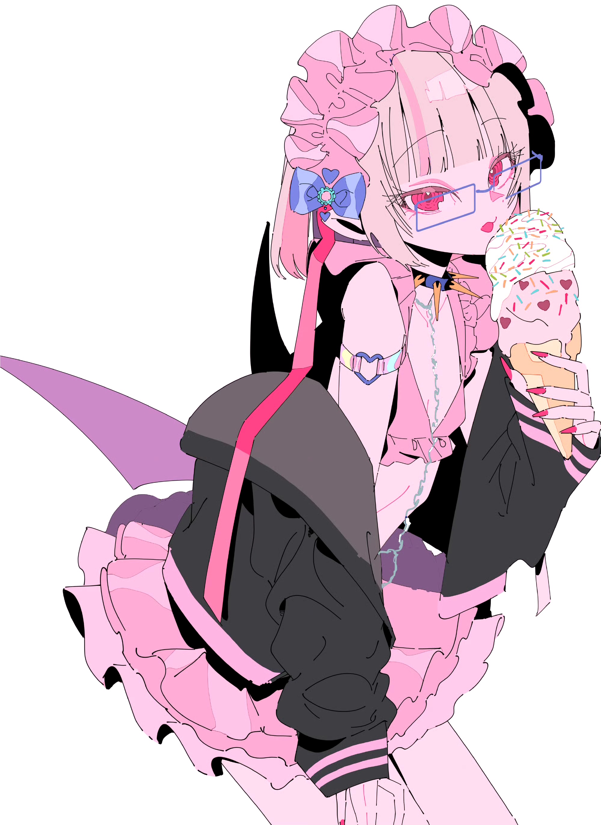 画师matumot动漫人物插画作品欣赏,用绚丽的色彩描绘了时尚而生动的