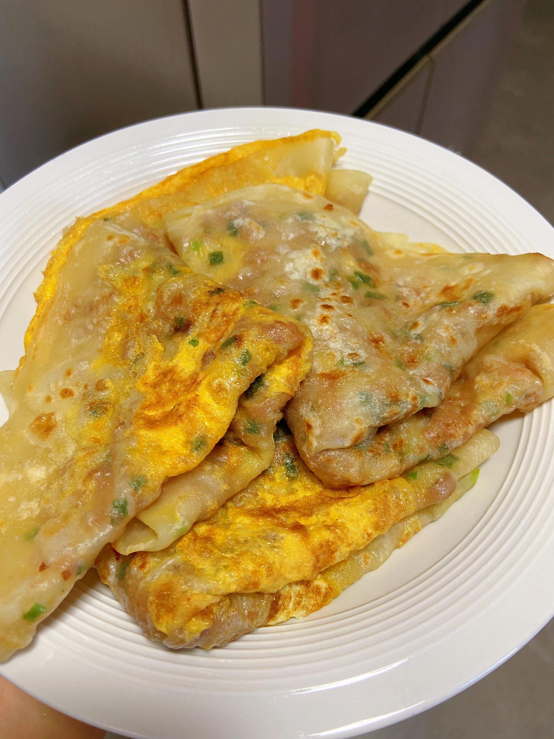 这个烙饼新手都可以做成功,完全不用擀面,真的特别简单!