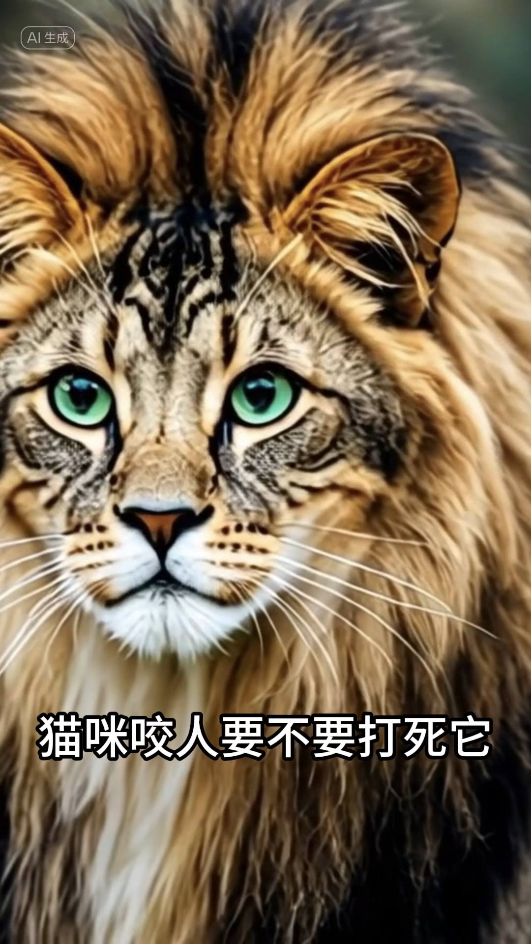 猫咪咬人要不要打死他!