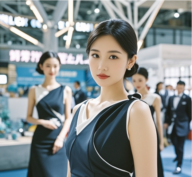 展会上礼仪小姐微笑背后竟是这般辛酸