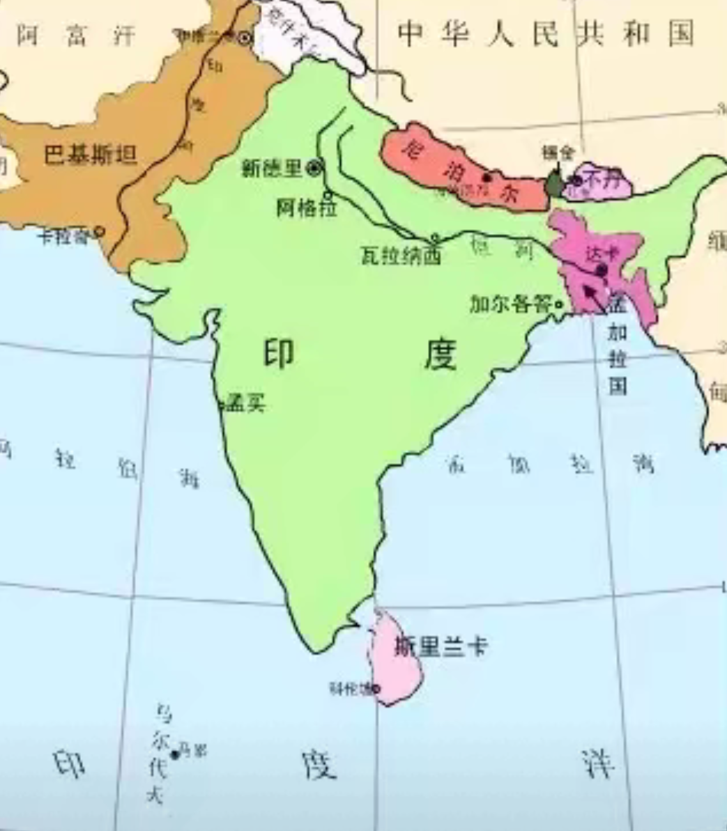 自印巴分治起,印度便不断蚕食吞并大片土地,是二战后国土面积扩张最为