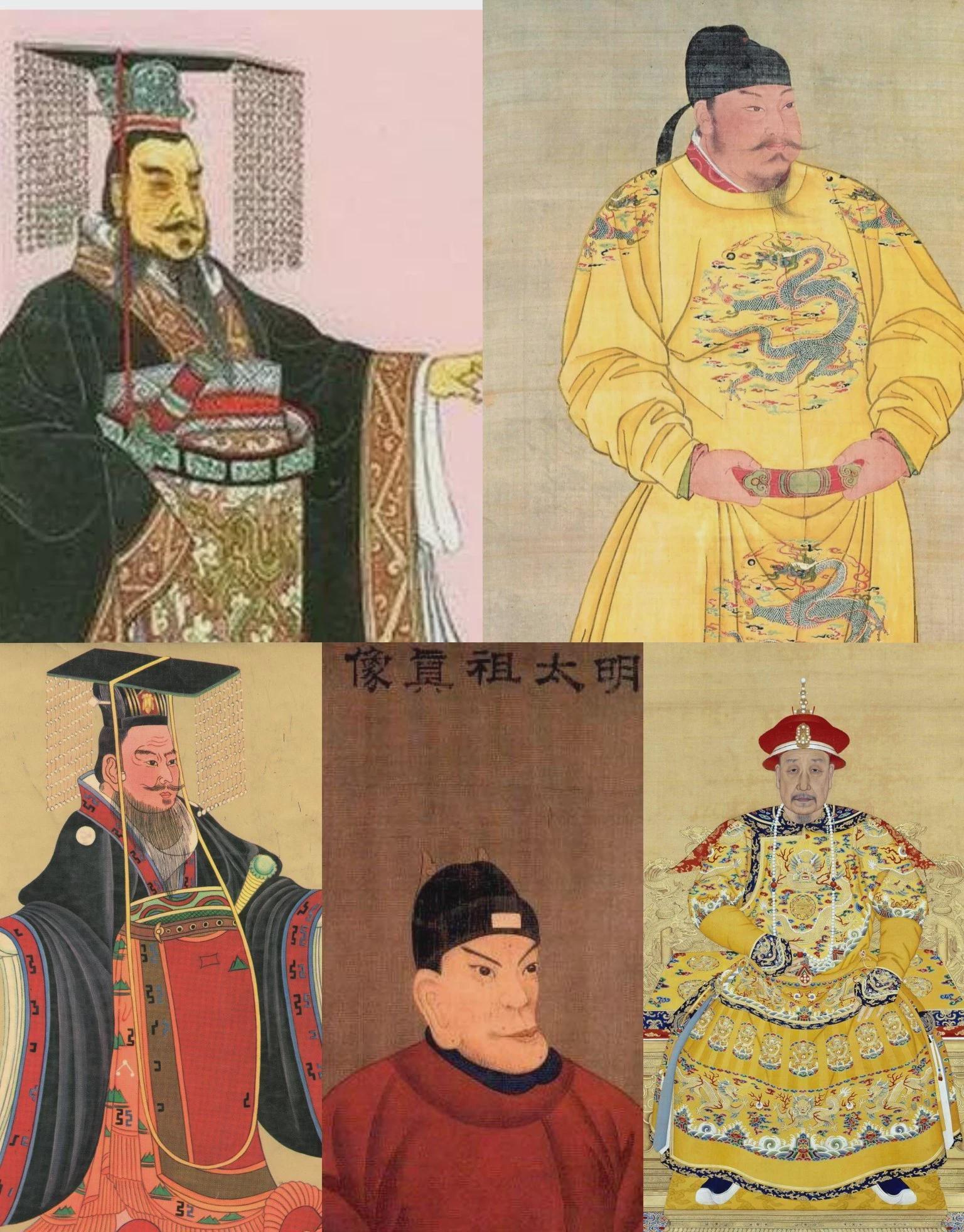 1,嬴政:王翦,王贲,蒙骜,蒙恬,李信  2,刘彻:卫青