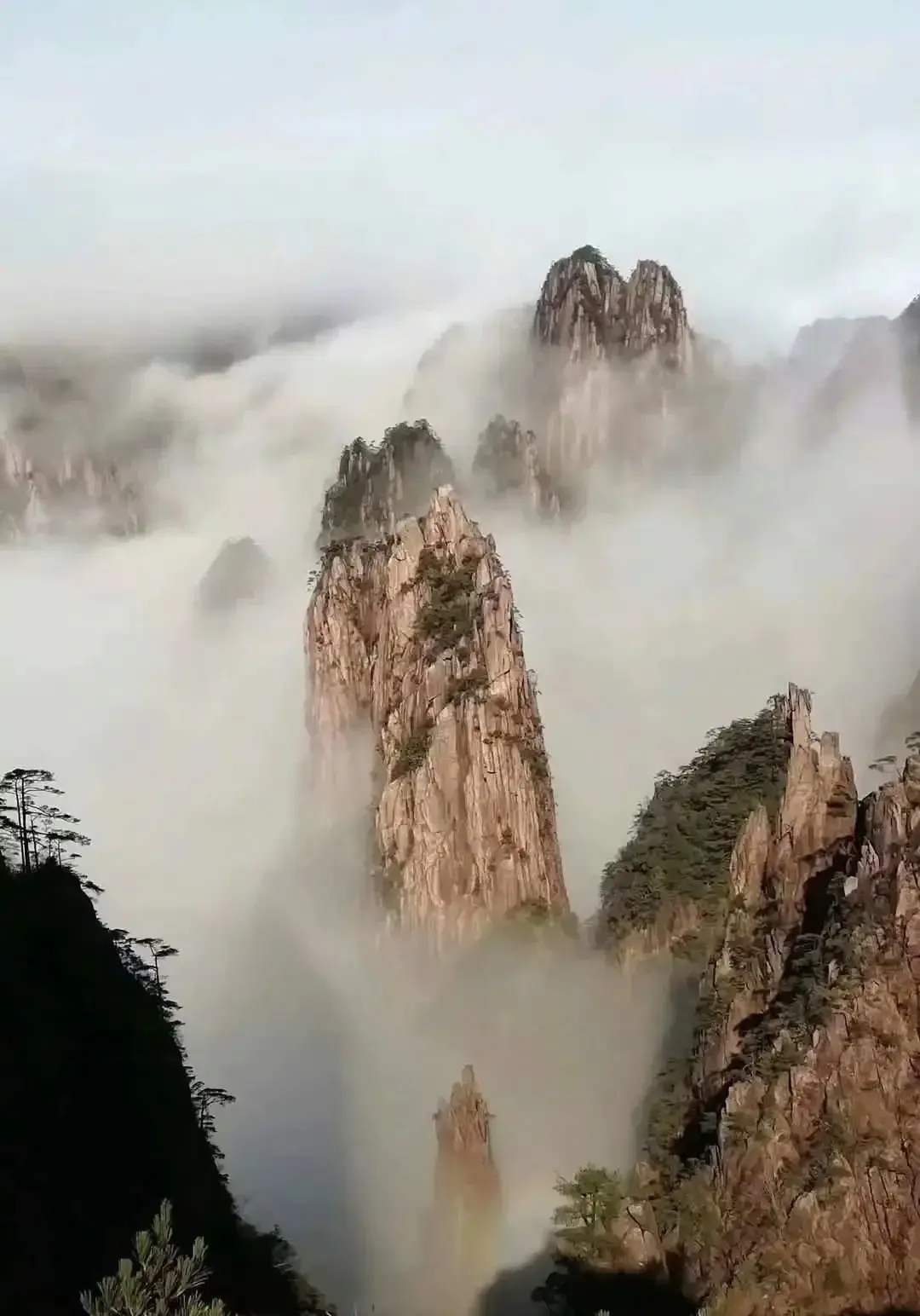 最美的会动的风景带有黄山这两个字的图片黄山最美风景黄山美丽风景色