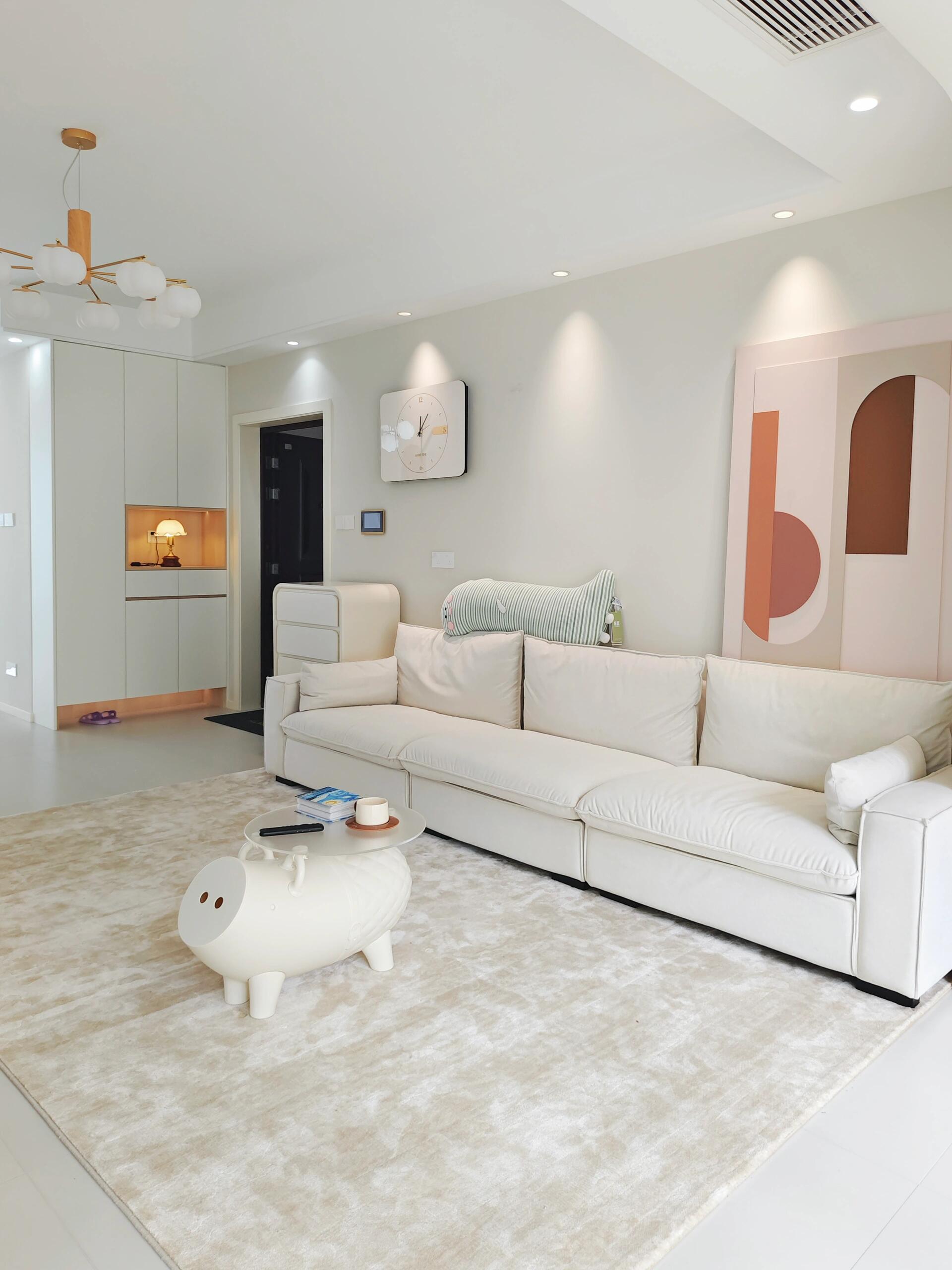 纯白极简的家,大家喜欢吗? 建筑面积127平,套内117平.