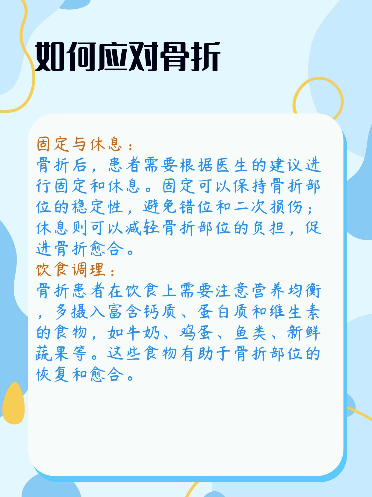 我为他进行了石膏固定治疗同时我也根据他的情况给他开了接骨七厘片