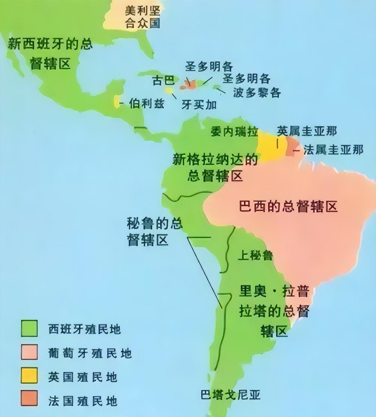 南美洲地图 卡通图片