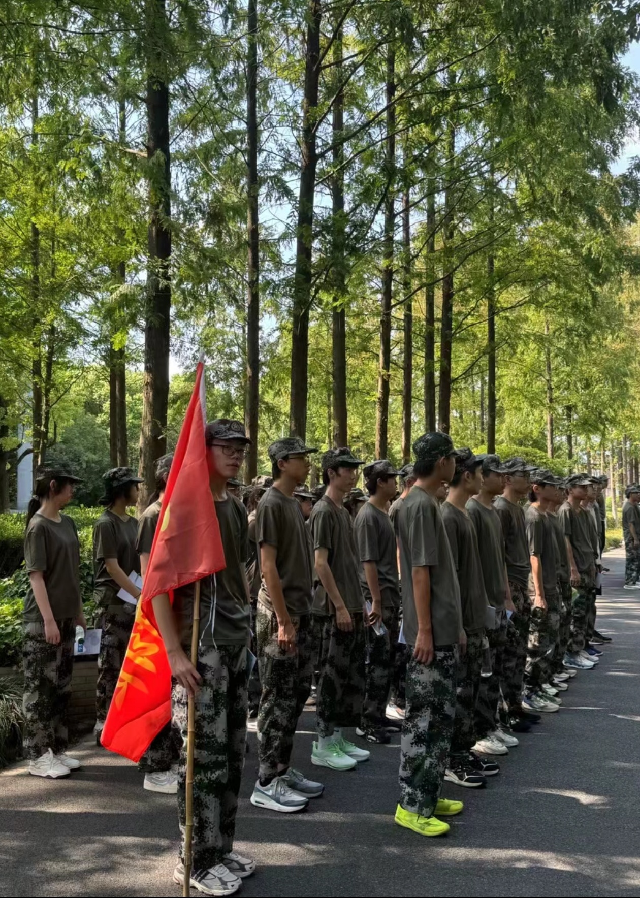 社会实践军训照片图片