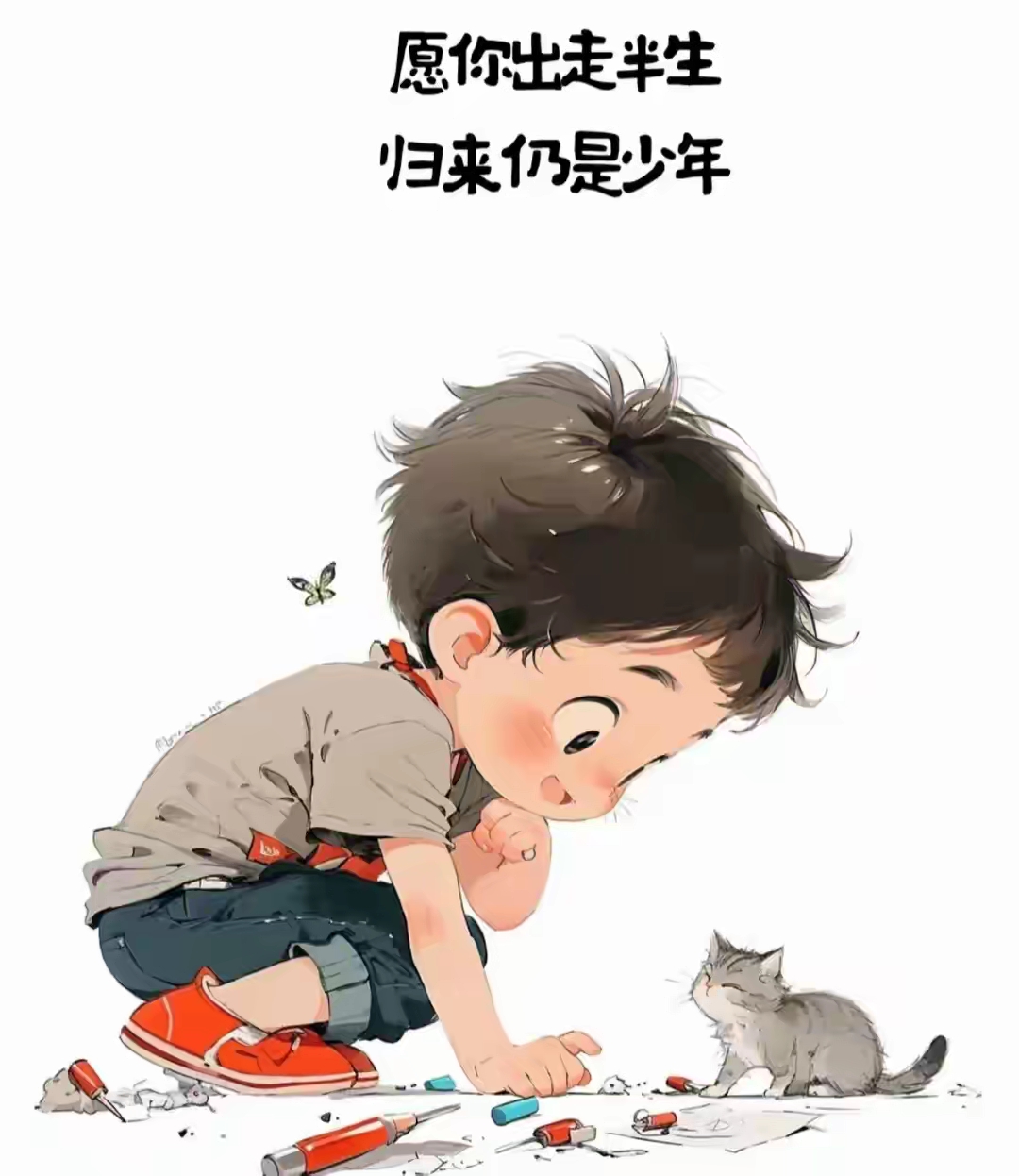 愿你出走半生,归来仍是少年,走心的文案,好看的壁纸分享