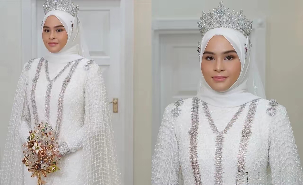 马来西亚彭亨州公主阿芙赞那场为期三天的王室婚礼与招待会已然圆满落