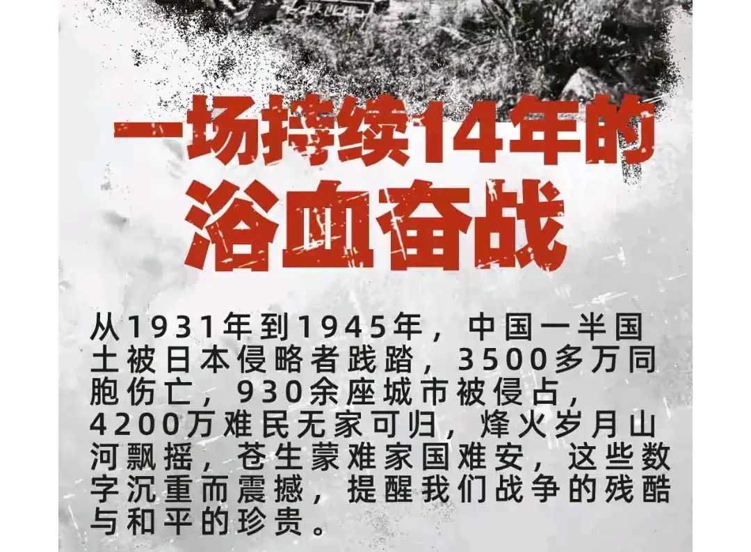 9月3日,中国人民抗日战争胜利纪念日! 每一个中国人应当铭记的日子!