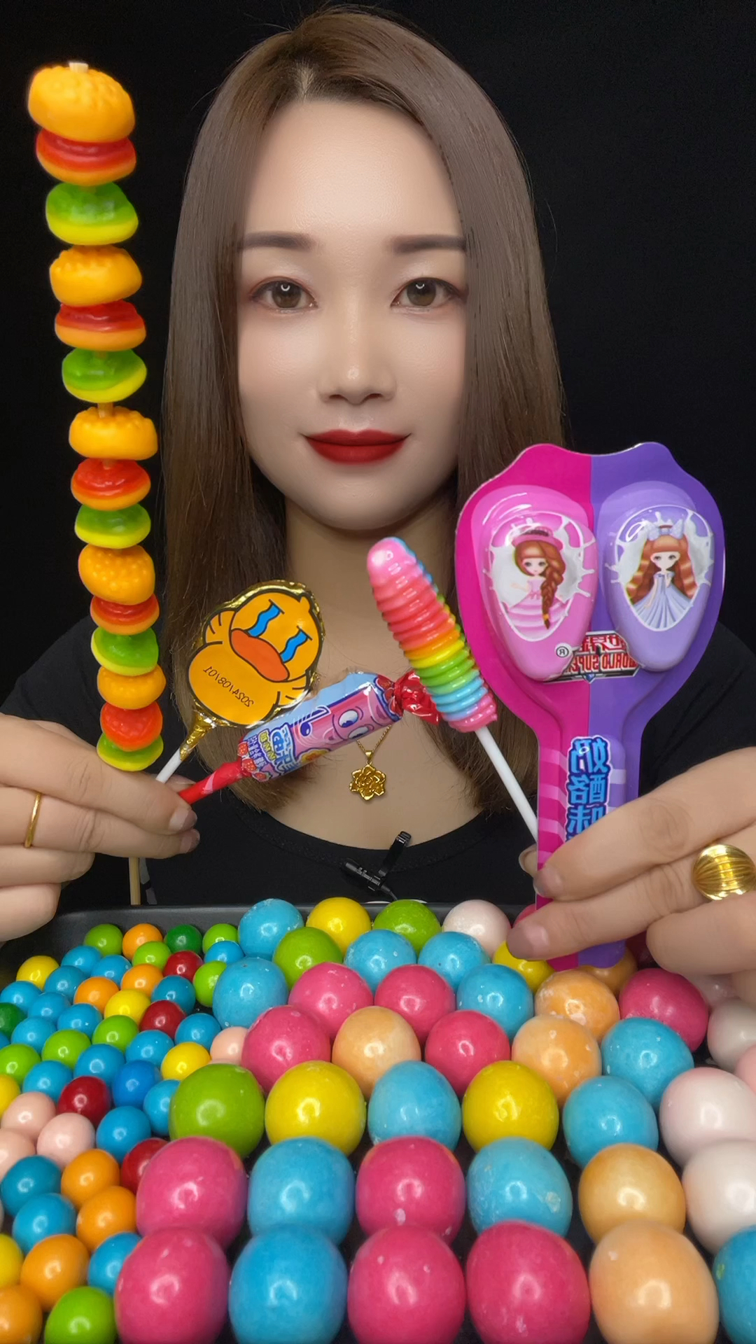 双色奶酪棒 毛毛虫棒棒糖