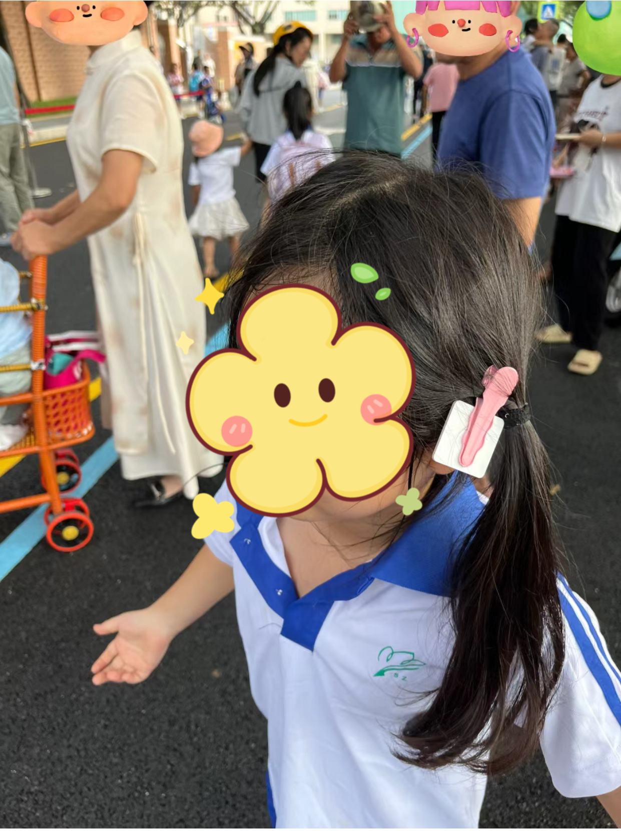 你们的宝宝放学回来发型还好吗?
