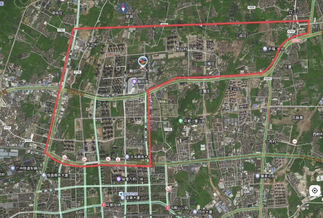 花都副中心的中轴线cbd,即将上演:三英战吕布