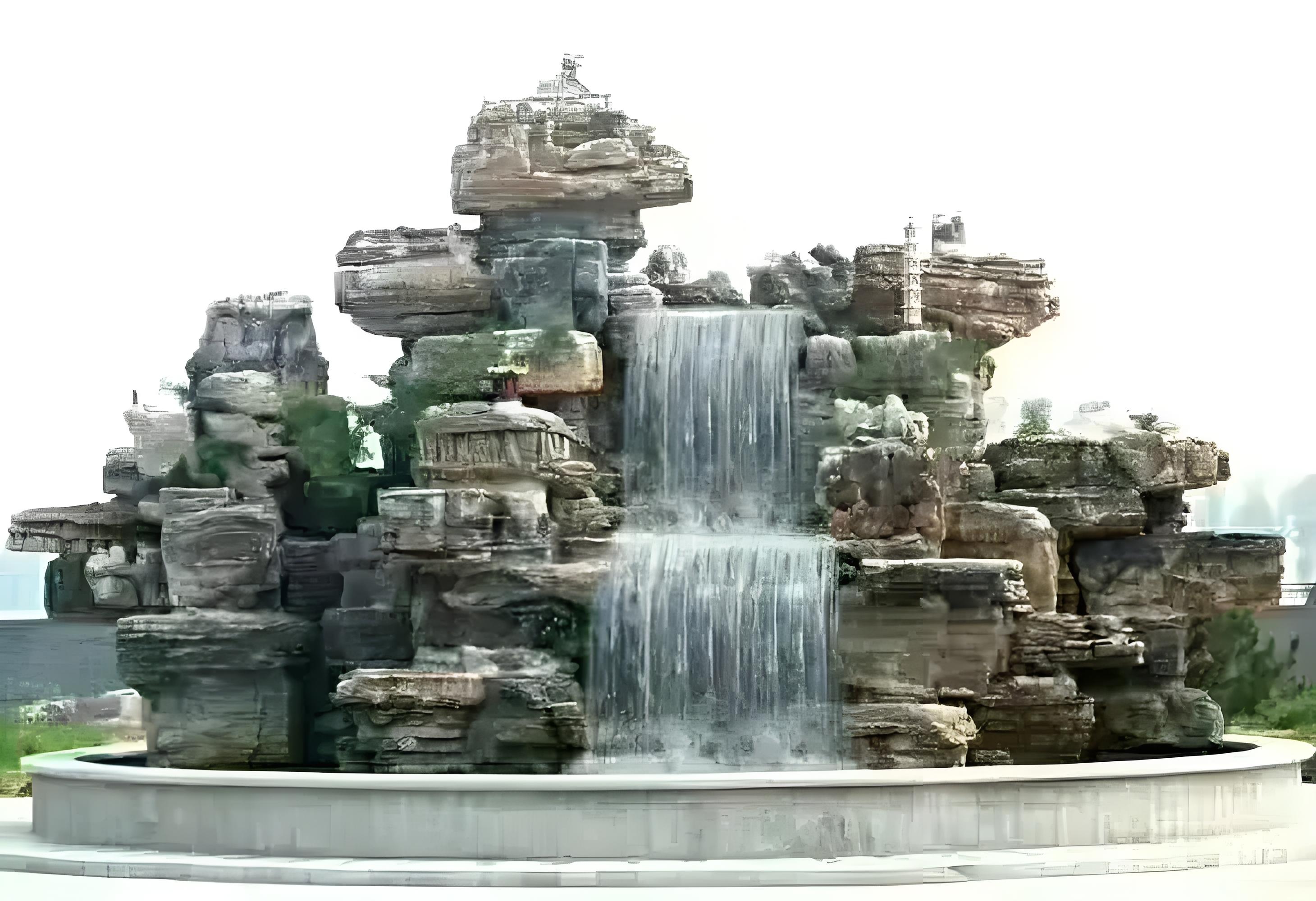 忻州千层石假山设计忻州塑石假山厂家千层石假山制作