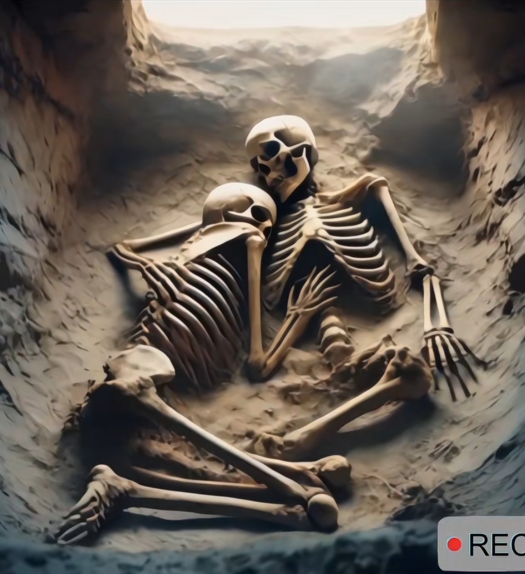 白骨相依诉真情, 同生易难共黄泉. 千载佳语千万篇, 不及相拥伴穴安