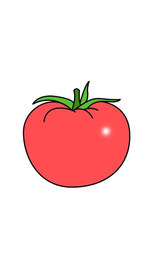 怎么画西红柿简笔画