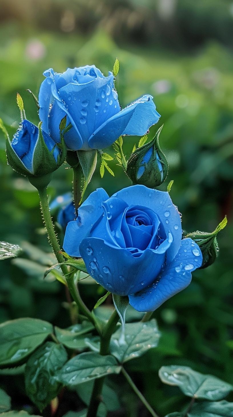 三色玫瑰齐绽放,花语袅袅诉情衷#热点引擎计划# #好看的