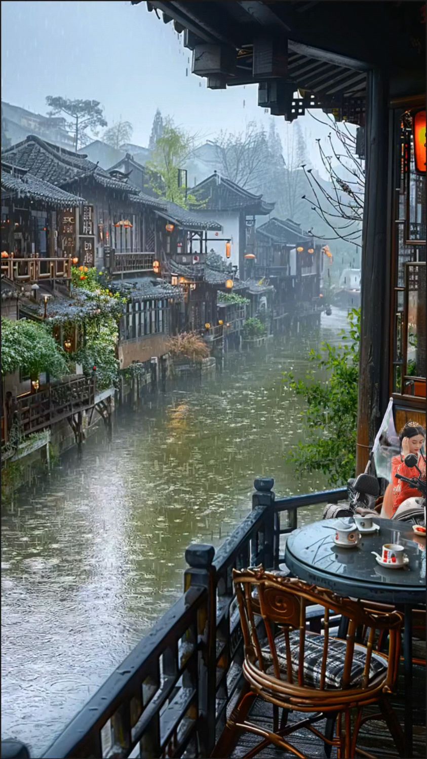 江南雨图片唯美大全图片